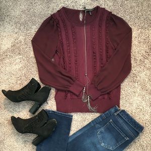 WHBM Eggplant Sweater